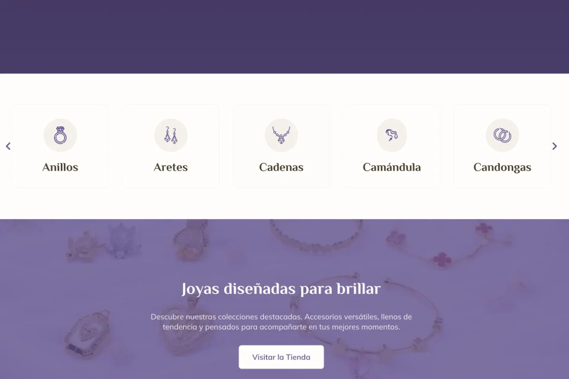Categorías de producto de Encanto Amatista
